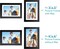 4x6 Picture Frame Black Displays 3x5 Photo Frame with Mat or 4x6 Inch Without Mat